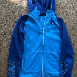 Nike Kids Blue Zip-Up Hoodie